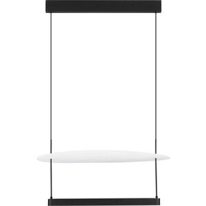 Bílé/matně černé hliníkové LED stmívatelné závěsné svítidlo ø 60 cm Diona – Nova Luce obraz