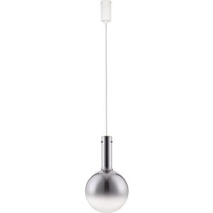 Šedé skleněné LED stmívatelné závěsné svítidlo ø 25 cm Nostos – Nova Luce obraz