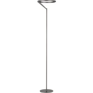 Hliníková LED stmívatelná stojací lampa ve stříbrné barvě (výška 168 cm) Tilia – Nova Luce obraz
