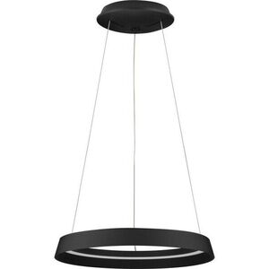 Matně černé hliníkové LED stmívatelné závěsné svítidlo se stínidlem z akrylového skla ø 45 cm Ormi – Nova Luce obraz