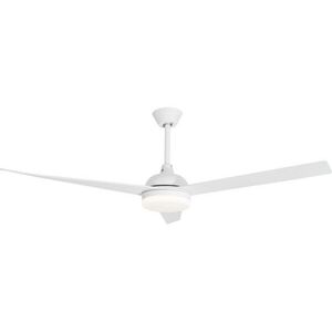 Matně bílé kovové LED stropní svítidlo se skleněným stínidlem Flow – Nova Luce obraz