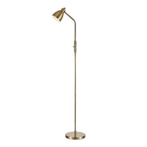 Stojací lampa v bronzové barvě s kovovým stínidlem (výška 143 cm) Story – Markslöjd obraz