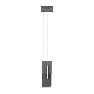 Světle šedé kovové LED stmívatelné závěsné svítidlo Totem – Nova Luce obraz