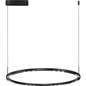 Matně černé hliníkové LED stmívatelné závěsné svítidlo ø 80 cm Lunette – Nova Luce obraz