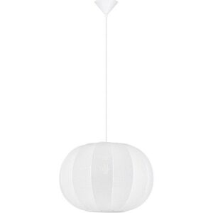 Matně bílé látkové závěsné svítidlo ø 50 cm Delina – Nova Luce obraz