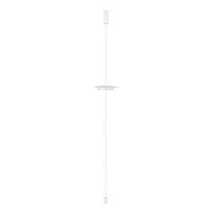 Matně bílá hliníková LED stmívatelná stojací lampa (výška 330 cm) Olos – Nova Luce obraz