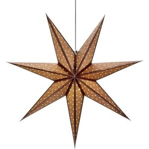 Hnědá vánoční závěsná světelná dekorace Markslöjd Glitter, délka 75 cm obraz