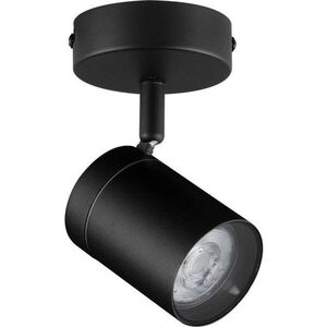 Matně černé kovové bodové svítidlo s ohybatelnou konstrukcí 12x8 cm Alma – Nova Luce obraz