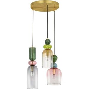 Skleněné závěsné svítidlo ve zlaté barvě ø 42 cm Murano – Nova Luce obraz