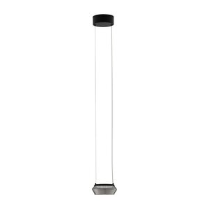 Matně černé skleněné LED závěsné svítidlo ø 14 cm Jailyn – Nova Luce obraz