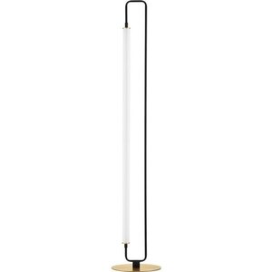 Bílá/matně černá kovová LED stojací lampa (výška 150 cm) Wetro – Nova Luce obraz