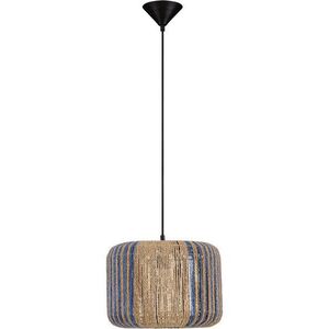 Modré/v přírodní barvě provazové závěsné svítidlo ø 33 cm Abby – Nova Luce obraz