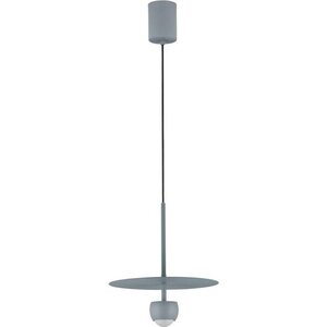 Šedomodré hliníkové LED závěsné svítidlo ø 30 cm Edem – Nova Luce obraz
