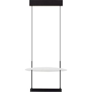 Bílé/matně černé hliníkové LED stmívatelné závěsné svítidlo ø 40 cm Diona – Nova Luce obraz