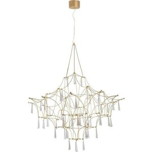 Kovové LED závěsné svítidlo ve zlaté barvě ø 80 cm Goro – Nova Luce obraz