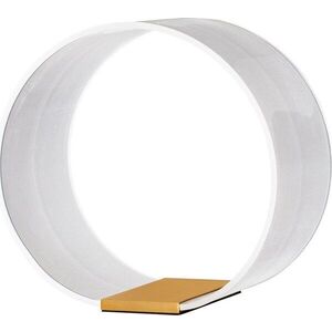 Hliníková LED stmívatelná stolní lampa ve zlaté barvě se stínidlem z akrylového skla (výška 28 cm) Valentin – Nova Luce obraz