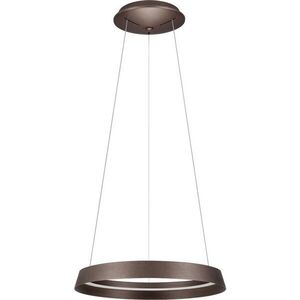 Hnědé hliníkové LED stmívatelné závěsné svítidlo se stínidlem z akrylového skla ø 45 cm Ormi – Nova Luce obraz