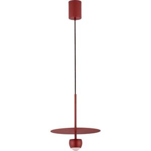 Červené hliníkové LED závěsné svítidlo ø 30 cm Edem – Nova Luce obraz