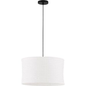 Bílé lněné závěsné svítidlo ø 50 cm Linnet – Nova Luce obraz
