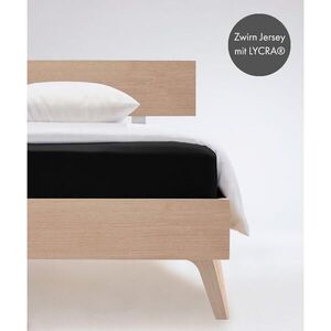 Fleuresse ELASTICKÉ PROSTĚRADLO, žerzej, černá, 150/200 cm obraz