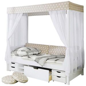 Livetastic POSTEL S NEBESY, 90/200 cm, bílá, béžová obraz