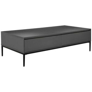 MID.YOU KONFERENČNÍ STOLEK, černá, kov, kompozitní dřevo, 140/40/70 cm obraz