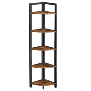 Boxxx ROHOVÝ REGÁL, hnědá, černá, uhlíková ocel, 30/150/30 cm obraz