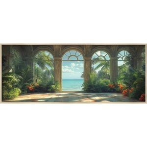 Euroart KOVOVÝ OBRAZ, architektura, 50/120/4 cm obraz