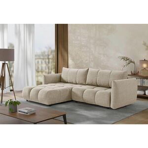 MID.YOU ROHOVÁ ROZKLÁDACÍ POHOVKA, plast, textil, kompozitní dřevo, cappuccino obraz