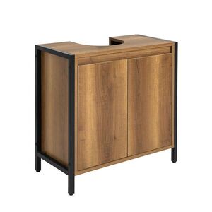 SoBuy SPODNÍ SKŘÍŇKA POD UMYVADLO se 2 dveřmi 60x30x60cm Industriální obraz