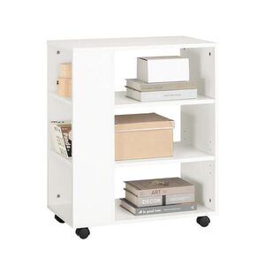 SoBuy KANCELÁŘSKÝ NÁBYTEK se 3 policemi Bílá 60x35x75cm Minimalistický obraz