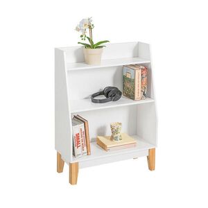 SoBuy DĚTSKÁ KNIHOVNA se 2 policemi Bílá 60x25x80cm Nordický obraz