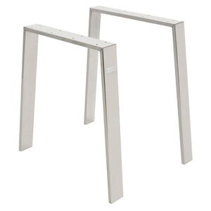 ML-DESIGN NOHY K STOLU, sada 2 ks, Loft 75 x 72 cm, stříbrné obraz