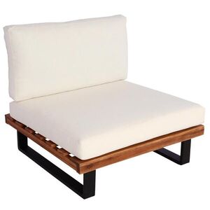 MCW LOUNGE-SESSEL Černá, tmavě hnědá, krémově bílá obraz