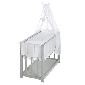 Roba PŘISTAVNÁ POSTÝLKA Sternenzauber šedá 3v1 set 90 x 45 cm obraz