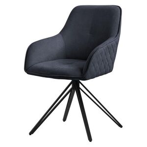 ML-DESIGN JÍDELNÍ ŽIDLE otočná antracitová tkanina obraz