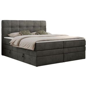 MKS POSTEL BOXSPRING LUKA KING 200/200 - Šedá Samet - H3 obraz