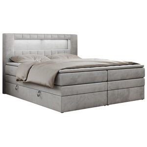 MKS POSTEL BOXSPRING GOLD 5 KING 160/200 - Světle šedá Samet - H3 obraz