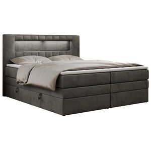 MKS POSTEL BOXSPRING GOLD 5 KING 140/200 - Šedá Samet - H3 obraz