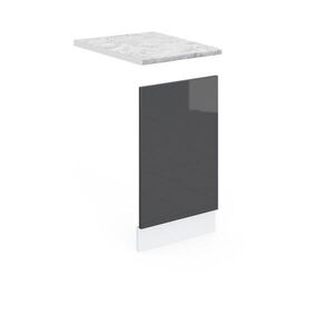 Vicco PŘEDNÍ PANEL R-Line Antracitový vysoký lesk 45 cm s pracovní deskou obraz