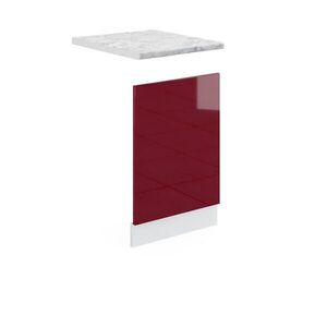 Vicco PŘEDNÍ PANEL R-Line Červená vysoký lesk 45 cm s pracovní deskou obraz