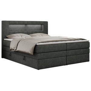MKS POSTEL BOXSPRING GOLD 5 KING 200/200 - Šedá Strukturovaná látka - H3 obraz