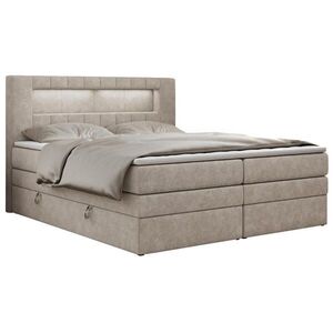MKS POSTEL BOXSPRING GOLD 5 KING 160/200 - Béžová Strukturovaná látka - H3 obraz