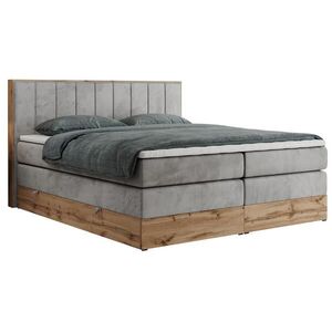 MKS POSTEL BOXSPRING BELLISSIMO KING 180/200 - Světle šedá Samet - H3 obraz
