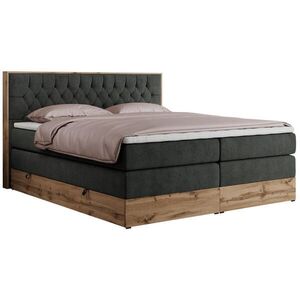 MKS POSTEL BOXSPRING AMORE KING 160/200 - Šedá Strukturovaná látka - H3 obraz