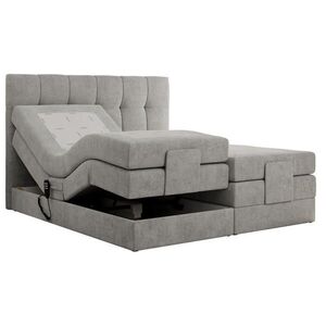 MKS POSTEL BOXSPRING VITTORIA 140/200 - Světle šedá Strukturovaná látka - H3 obraz