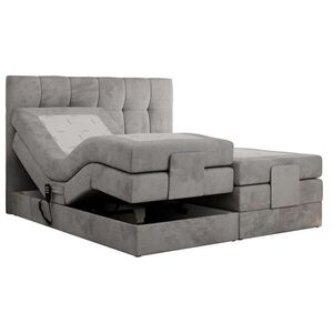 MKS POSTEL BOXSPRING VITTORIA 160/200 - Světle šedá Samet - H3 obraz