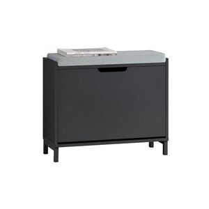 SoBuy BOTNÍK s jednými dveřmi Černá 60x24x52cm Minimalistický obraz