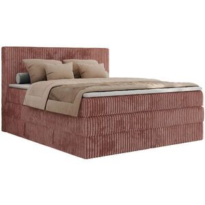 MKS POSTEL BOXSPRING TILIANO KING 140/200 - Růžový manšestr - H3 obraz