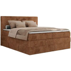 MKS POSTEL BOXSPRING TILIANO KING 200/200 - Oranžový manšestr - H3 obraz